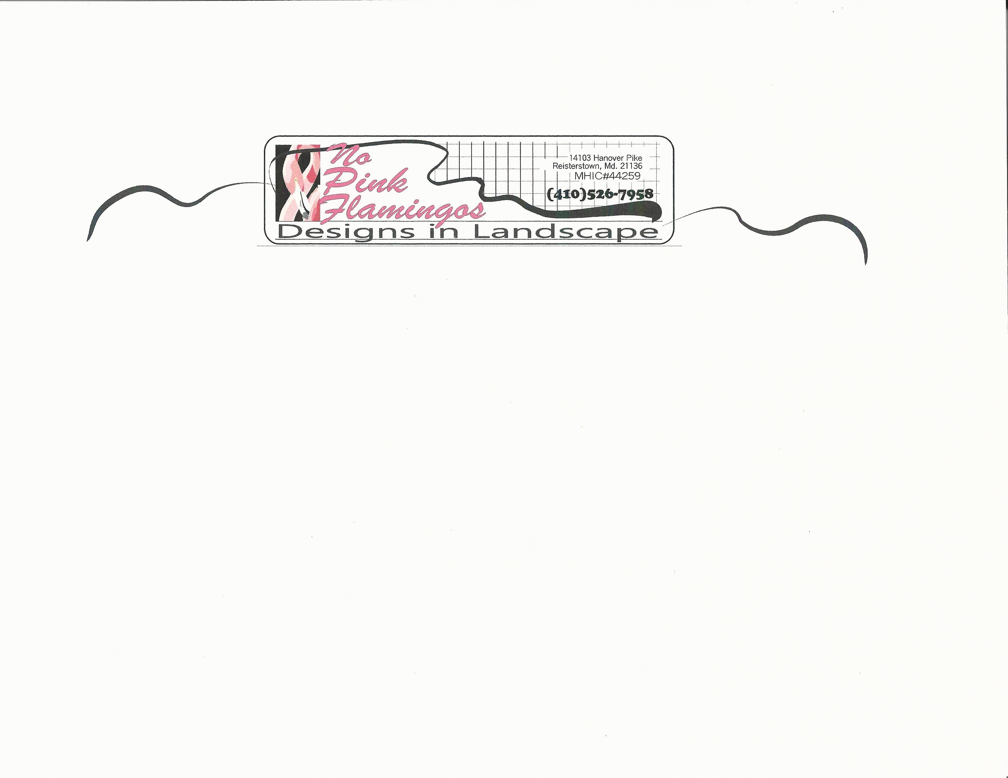 No Pink Flamingos Designs logo