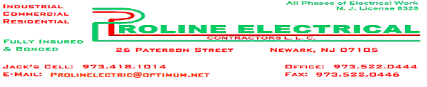 PROLINE ELECTRICAL CONTRACTORS logo