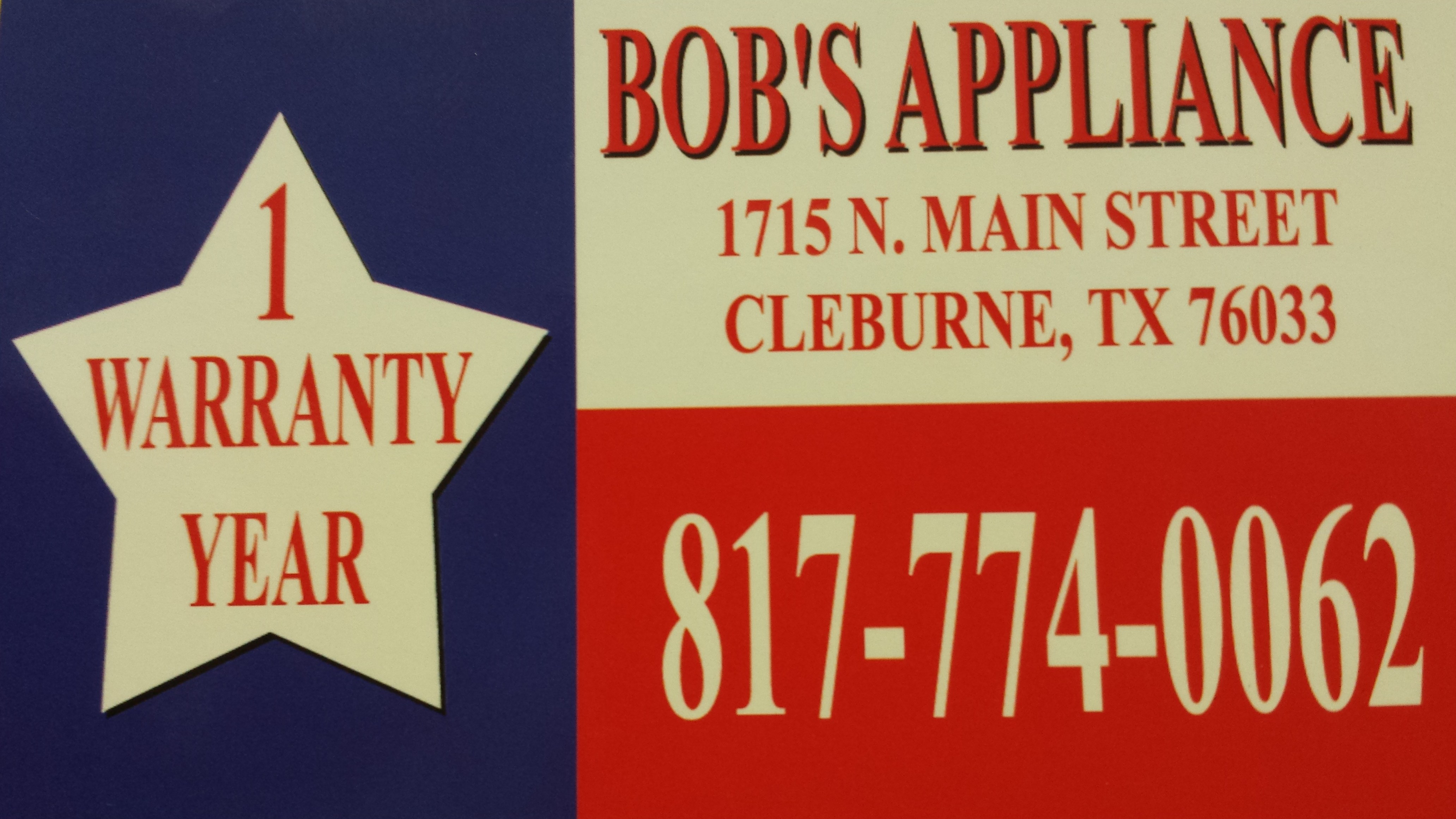Logo for BOB'S APPLIANCE
