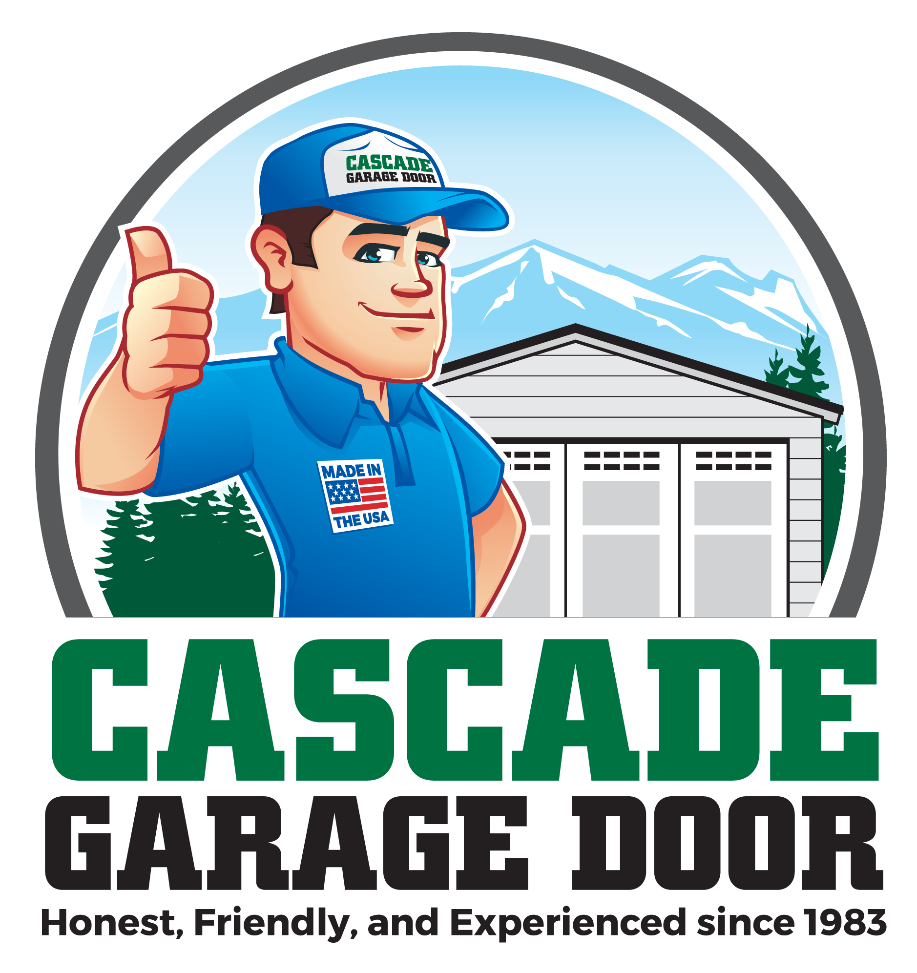 Logo for Cascade Garage Doors Inc