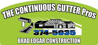 The Continuous Gutter Pro's & Brad Edgar Const. logo