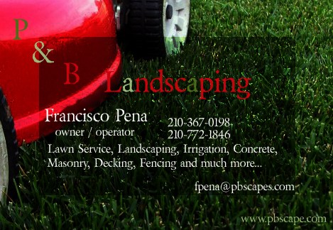 P & B Landscaping logo
