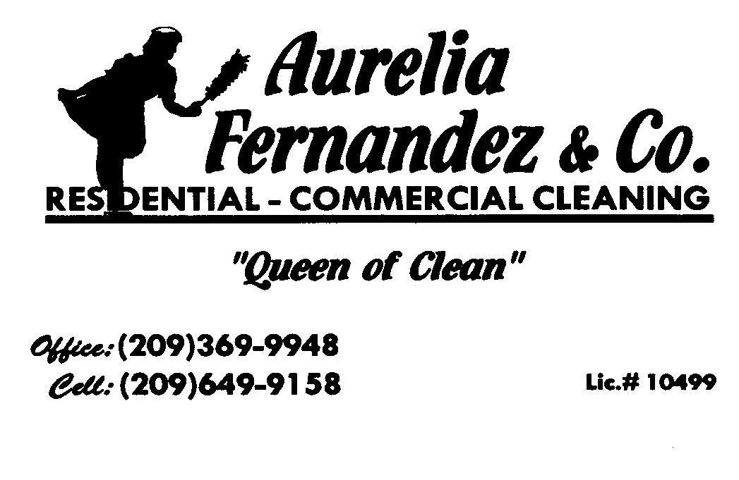 Logo for Aurelia Fernandez Cleaning Service"Queen of Clean"