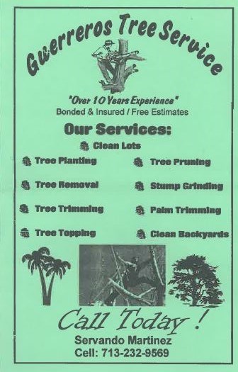Logo for S.Martinez Tree Service