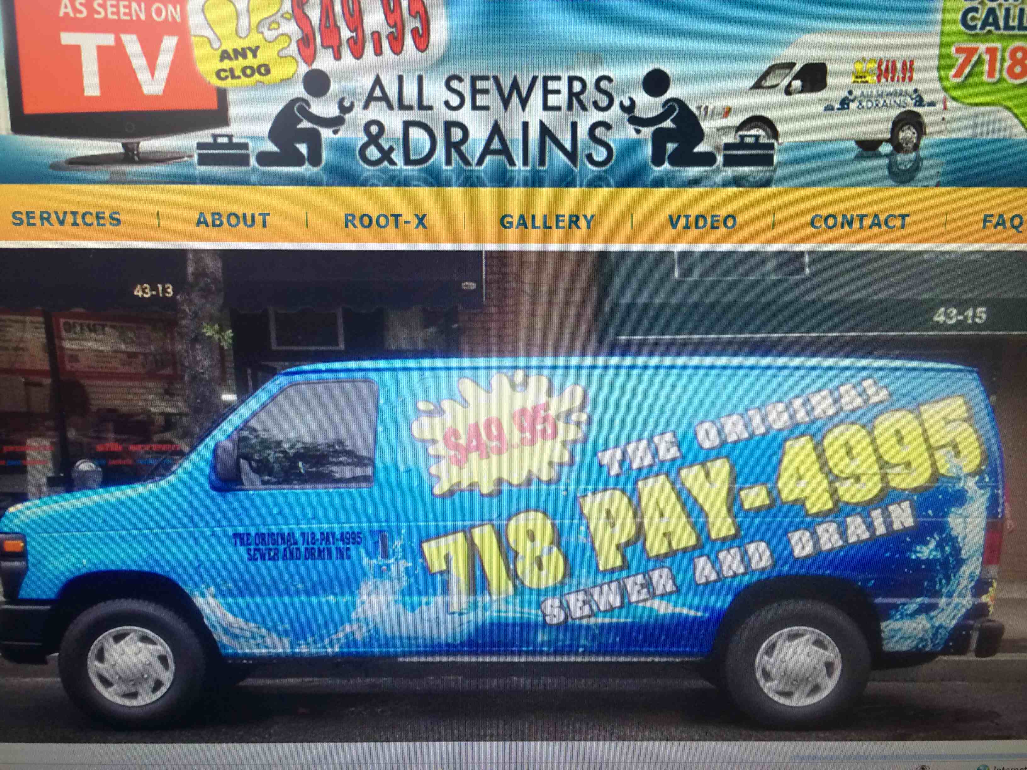 All Sewers & Drains 49.95 logo