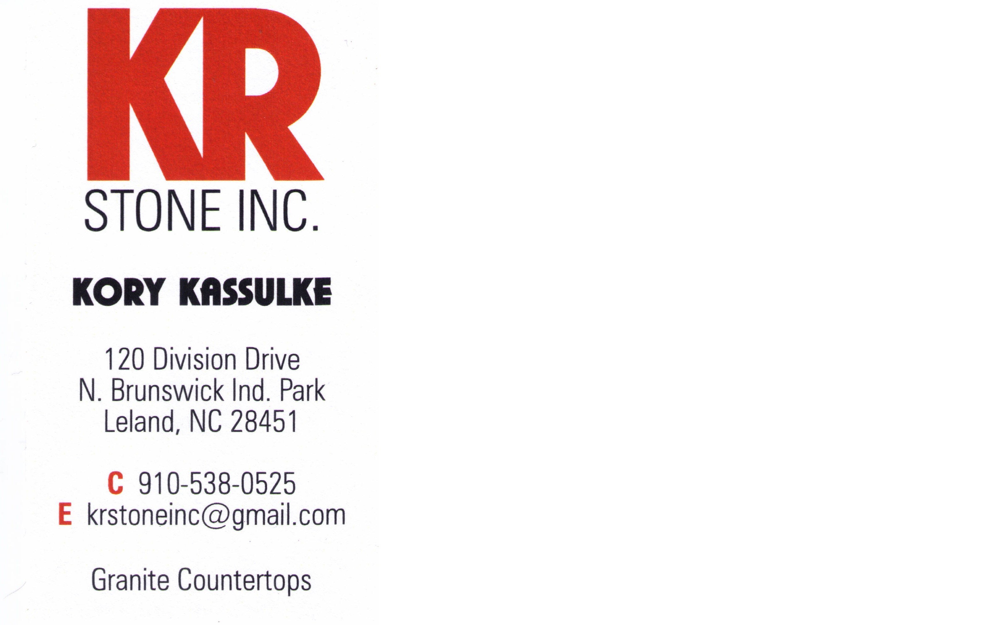 Logo for KR Stone Inc Granite Countertops