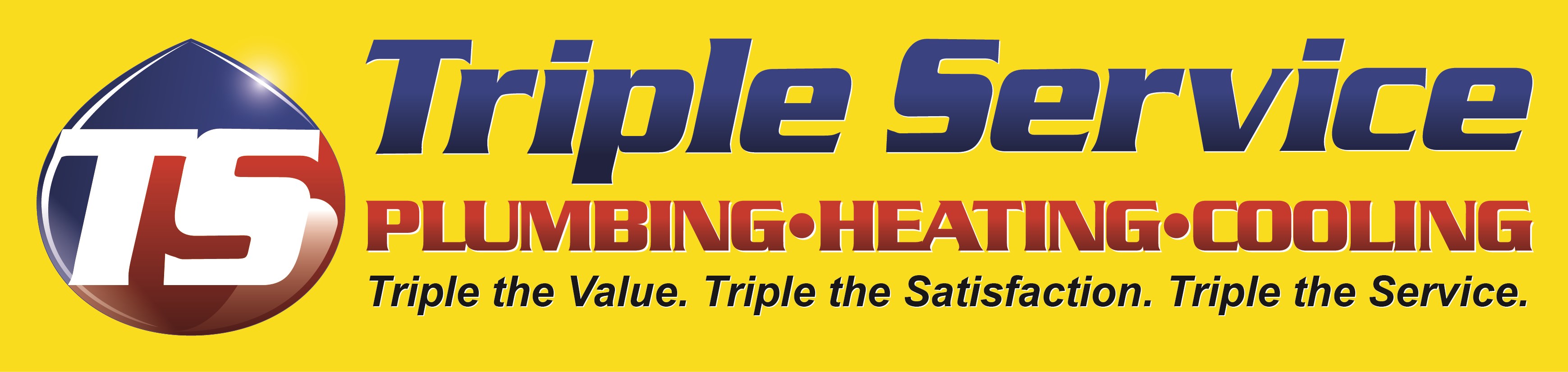 Triple Service Plumbing Heating & Air Conditioning logo