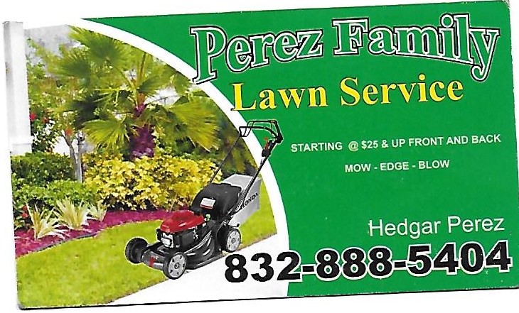 Logo for Perez Family Lawn Services