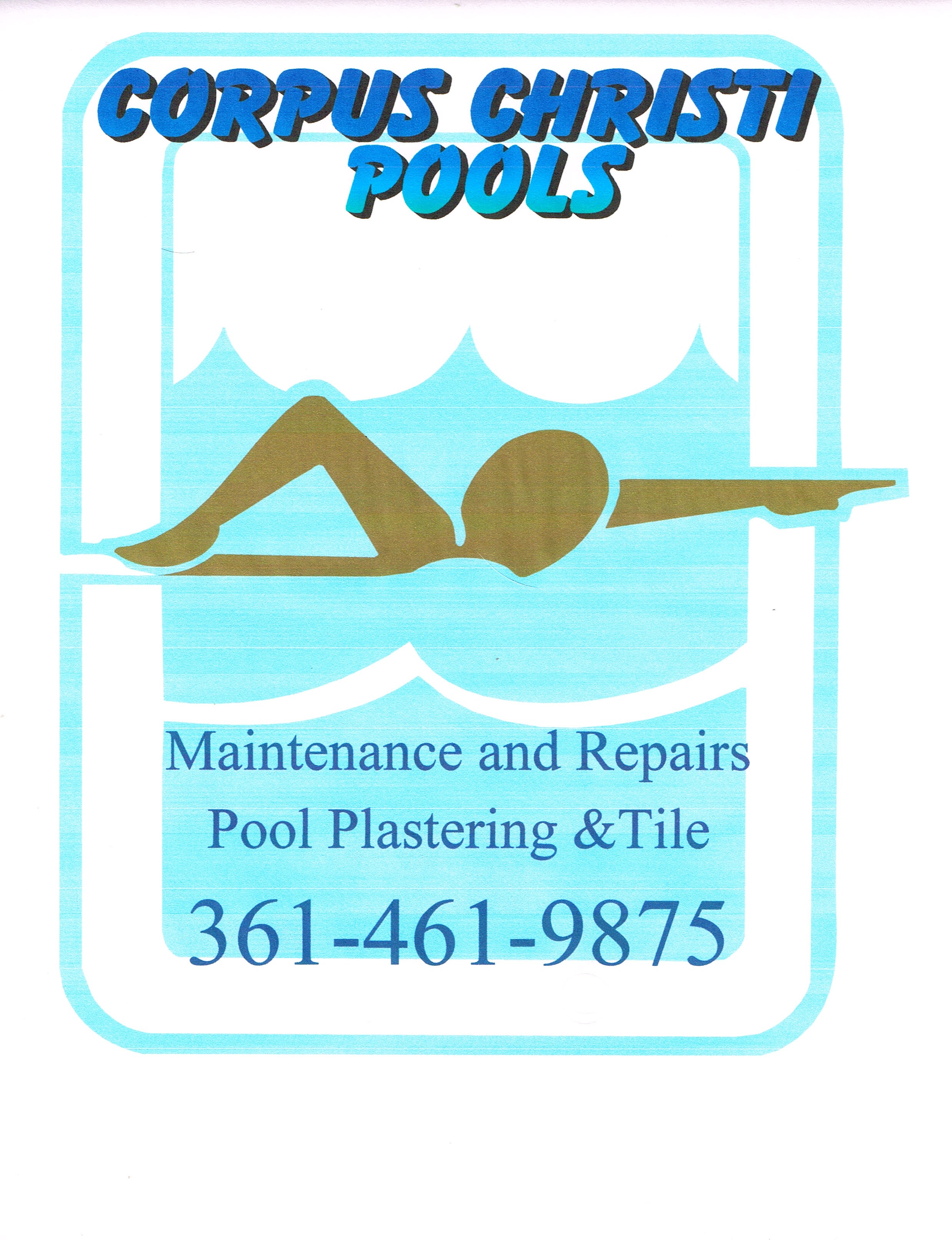 Corpus Christi Pools logo
