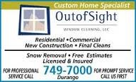 OUT OF SIGHT WINDOW CLEANING LLC logo