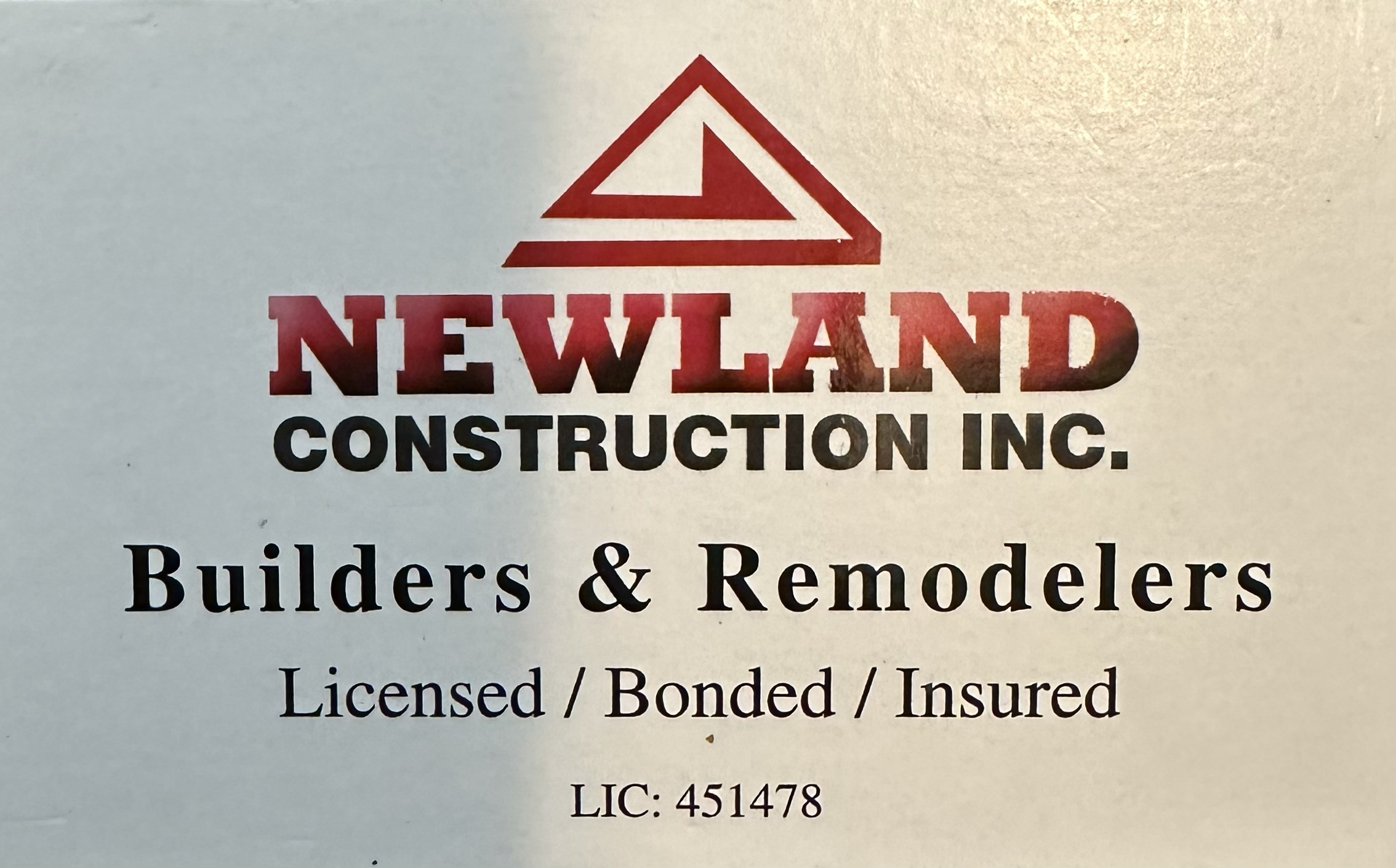 Newland Construction, Inc logo