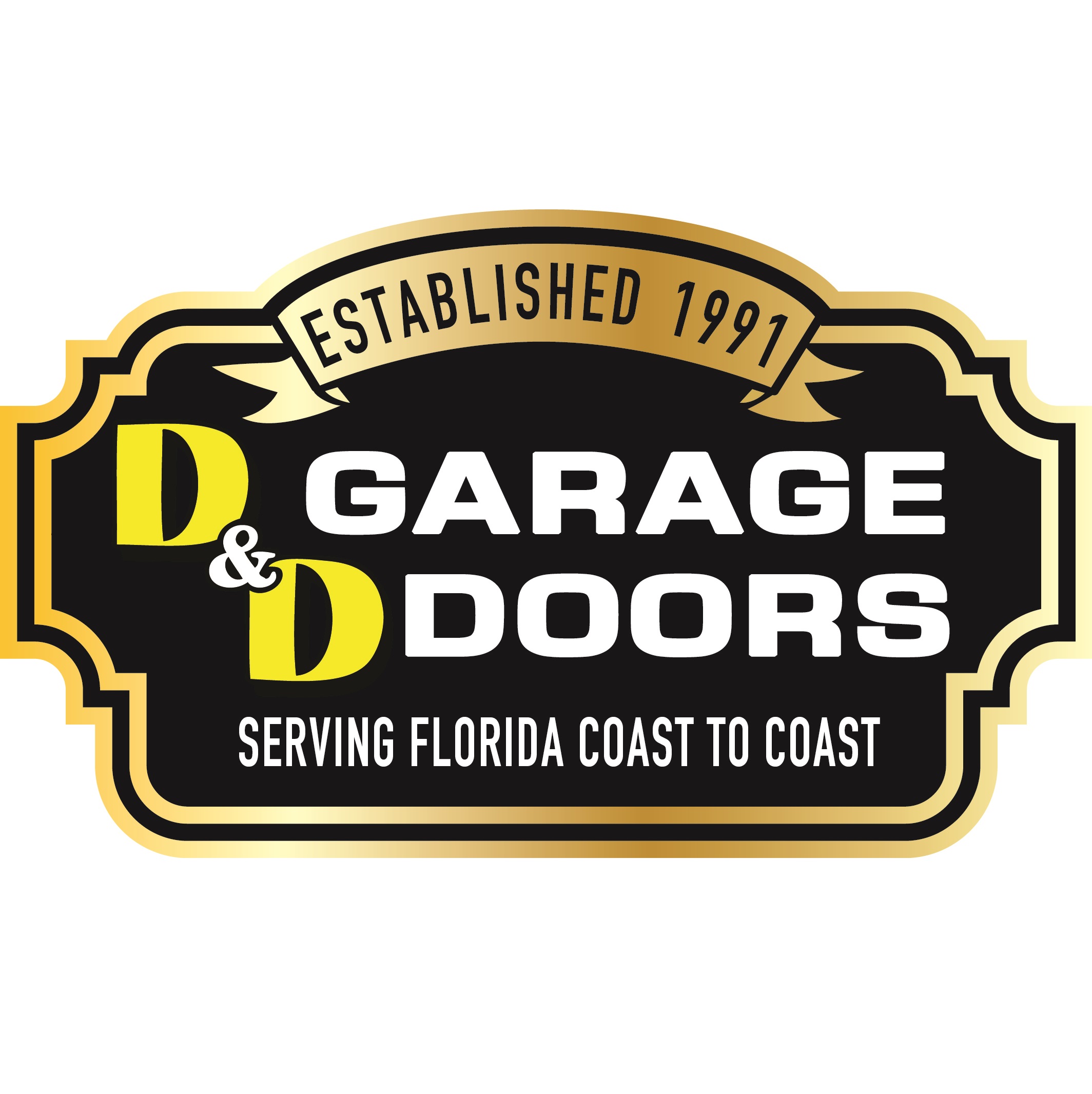 Logo for D and D Garage Doors