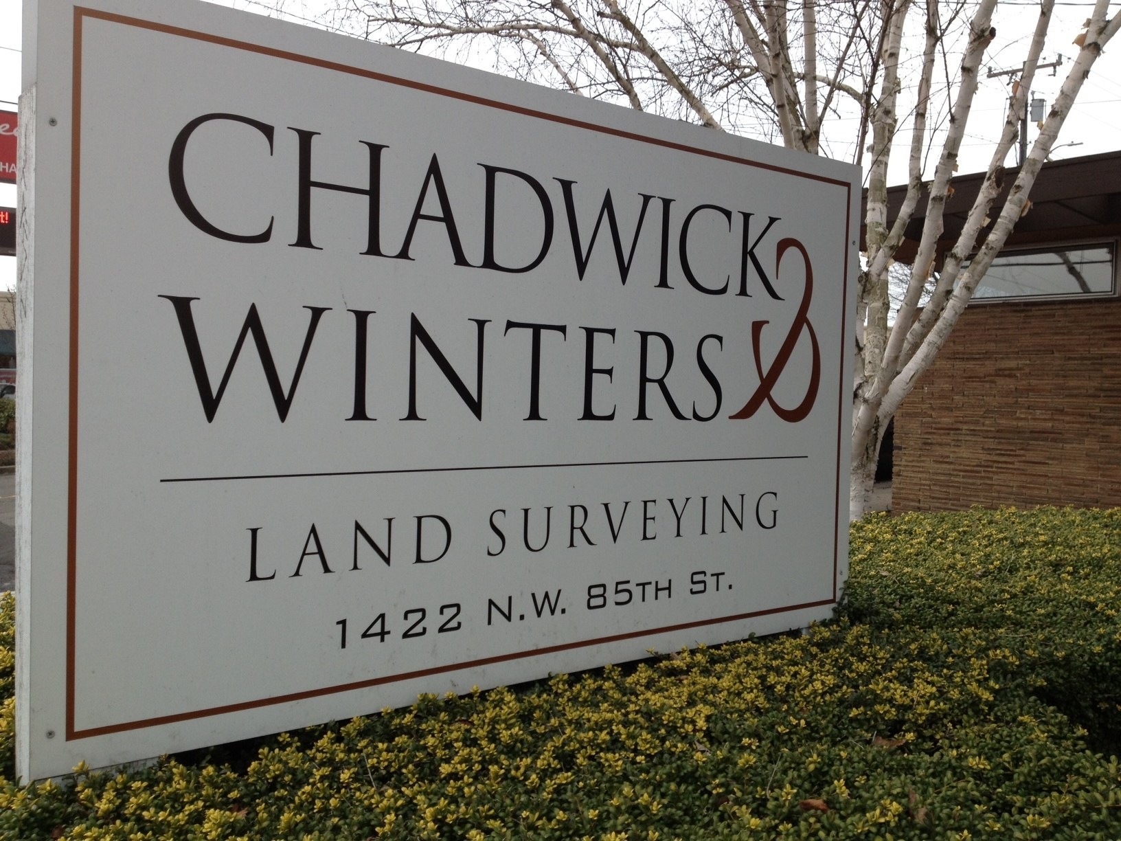 Chadwick and Winters Land Surveying logo