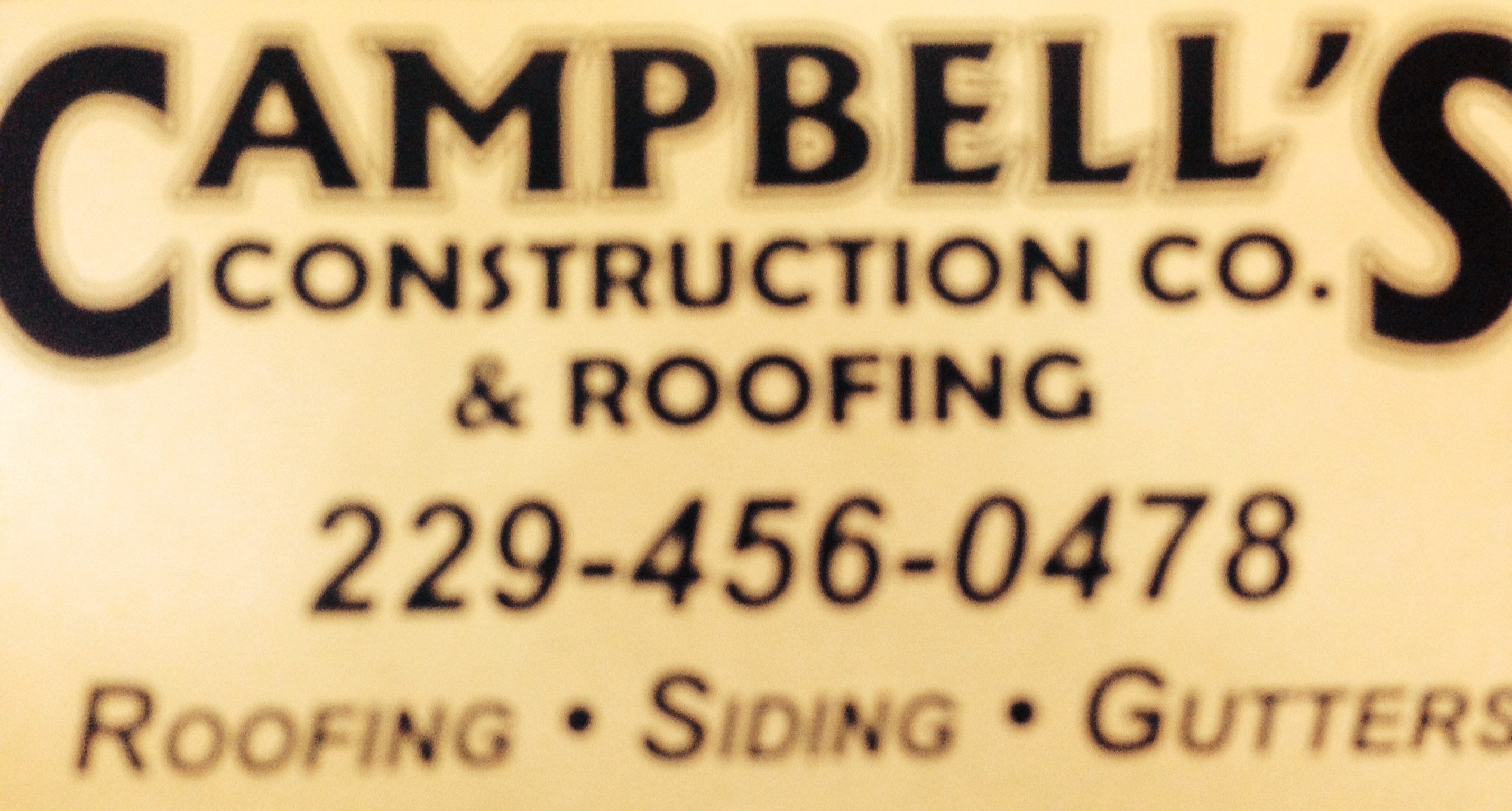 Logo for Campbell Roofing