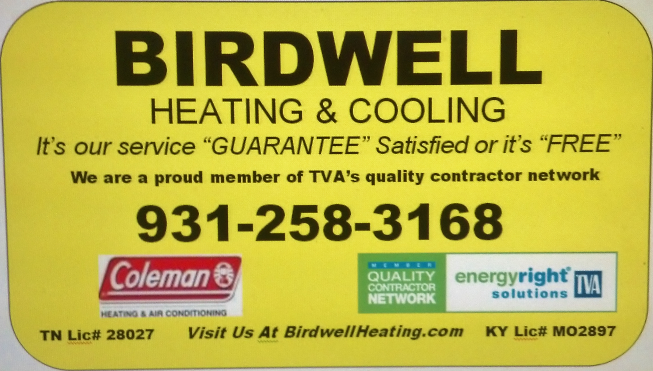 Birdwell Heating & Cooling logo
