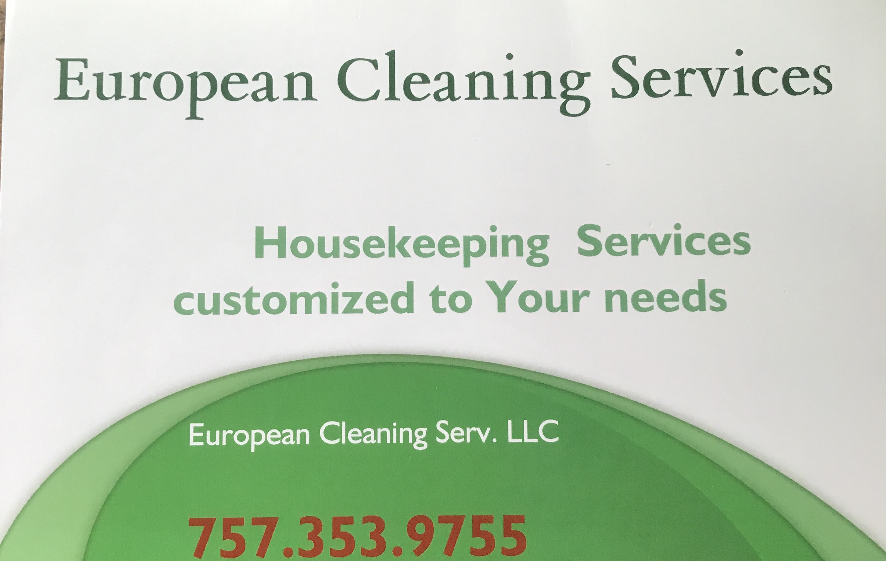 Logo for European Cleaning Services