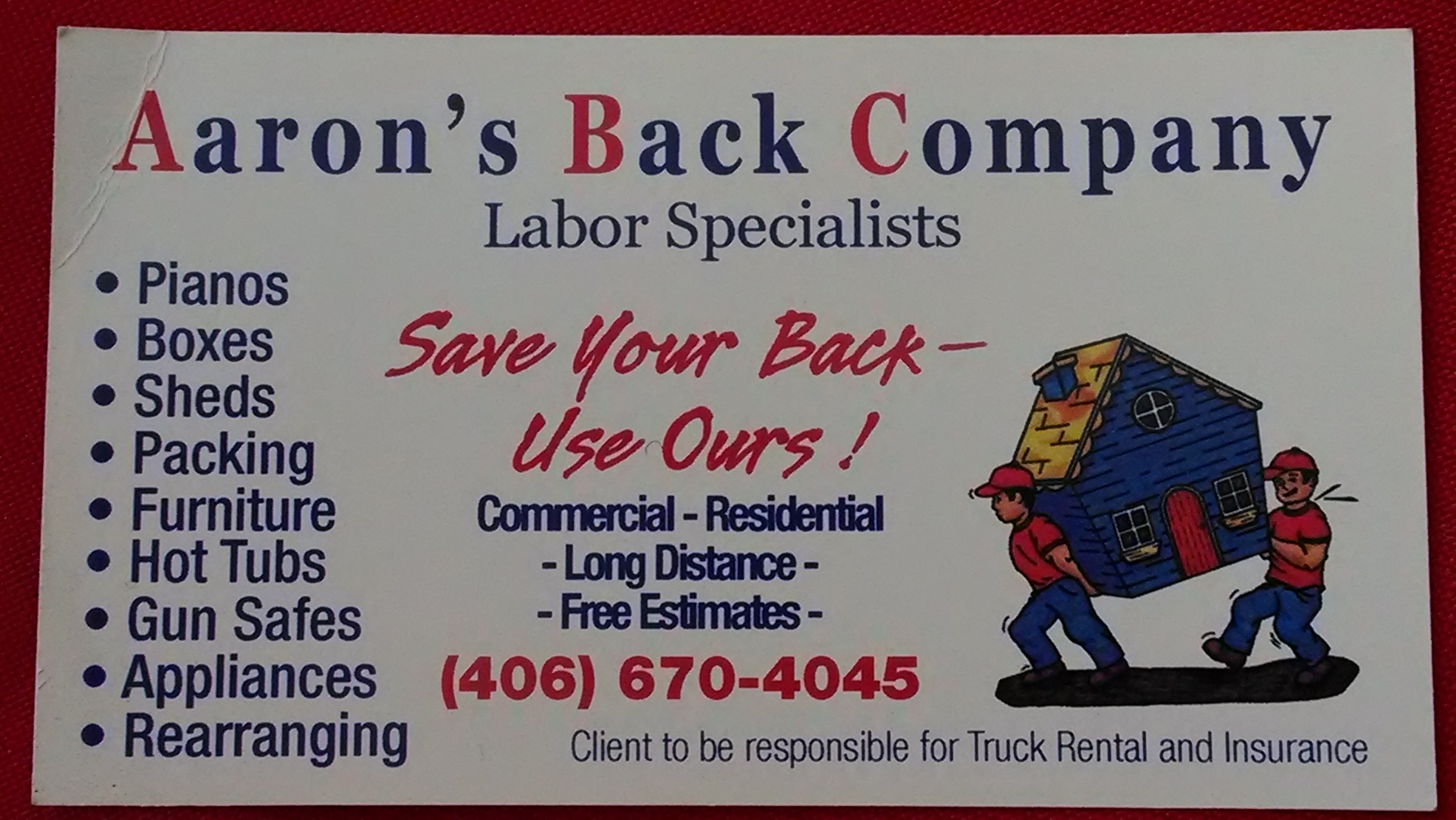Logo for Aaron's Back Co