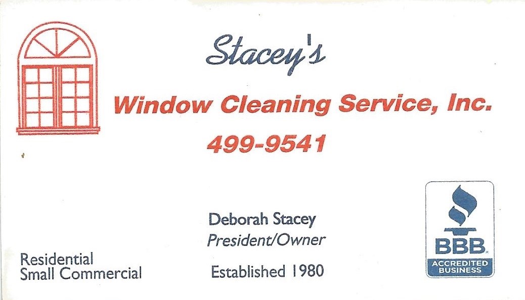 Logo for Stacey's Window Cleaning Service