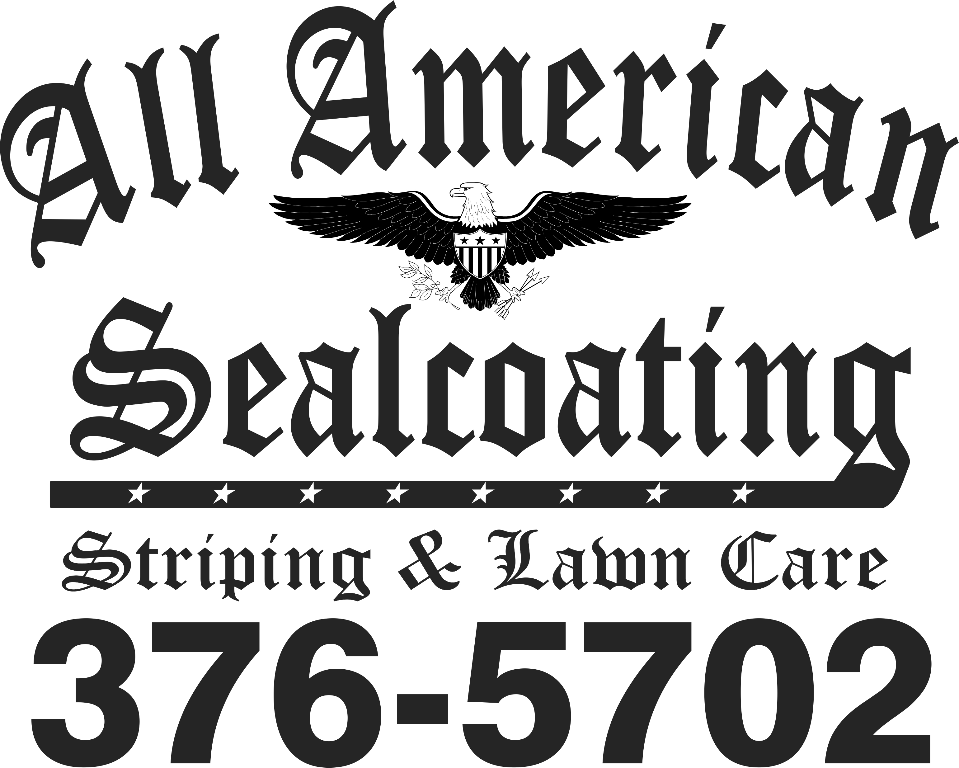 All American Seal Coating Striping & Lawn Care logo