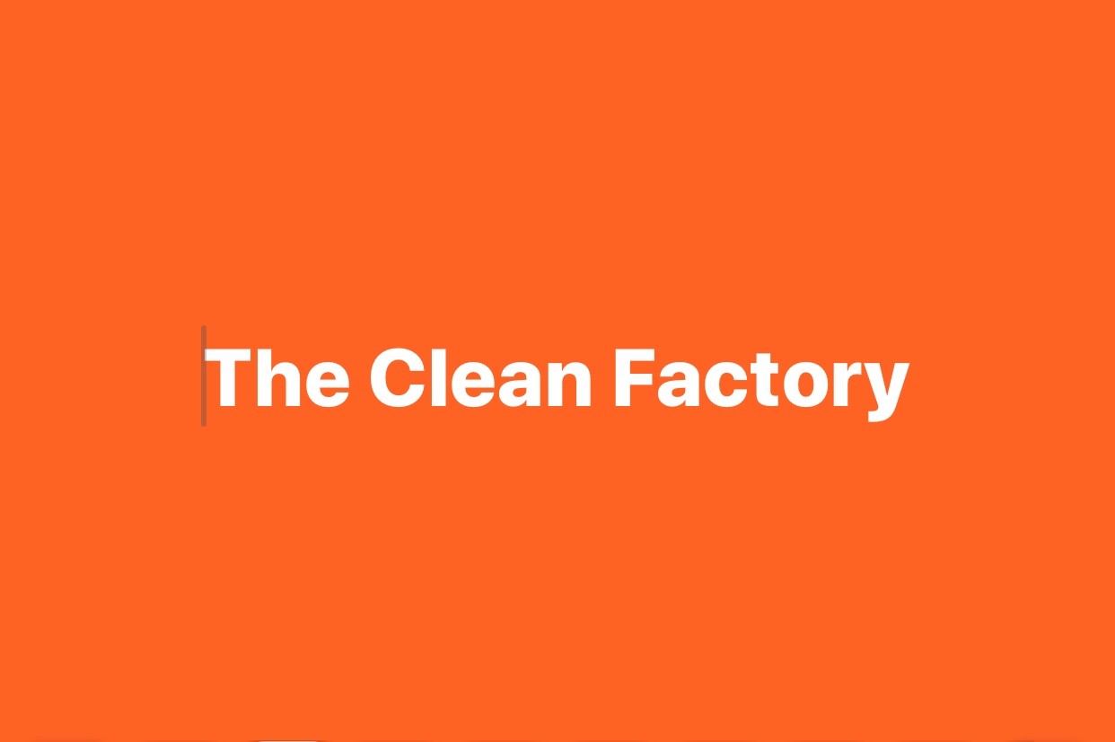 Logo for The Clean Factory