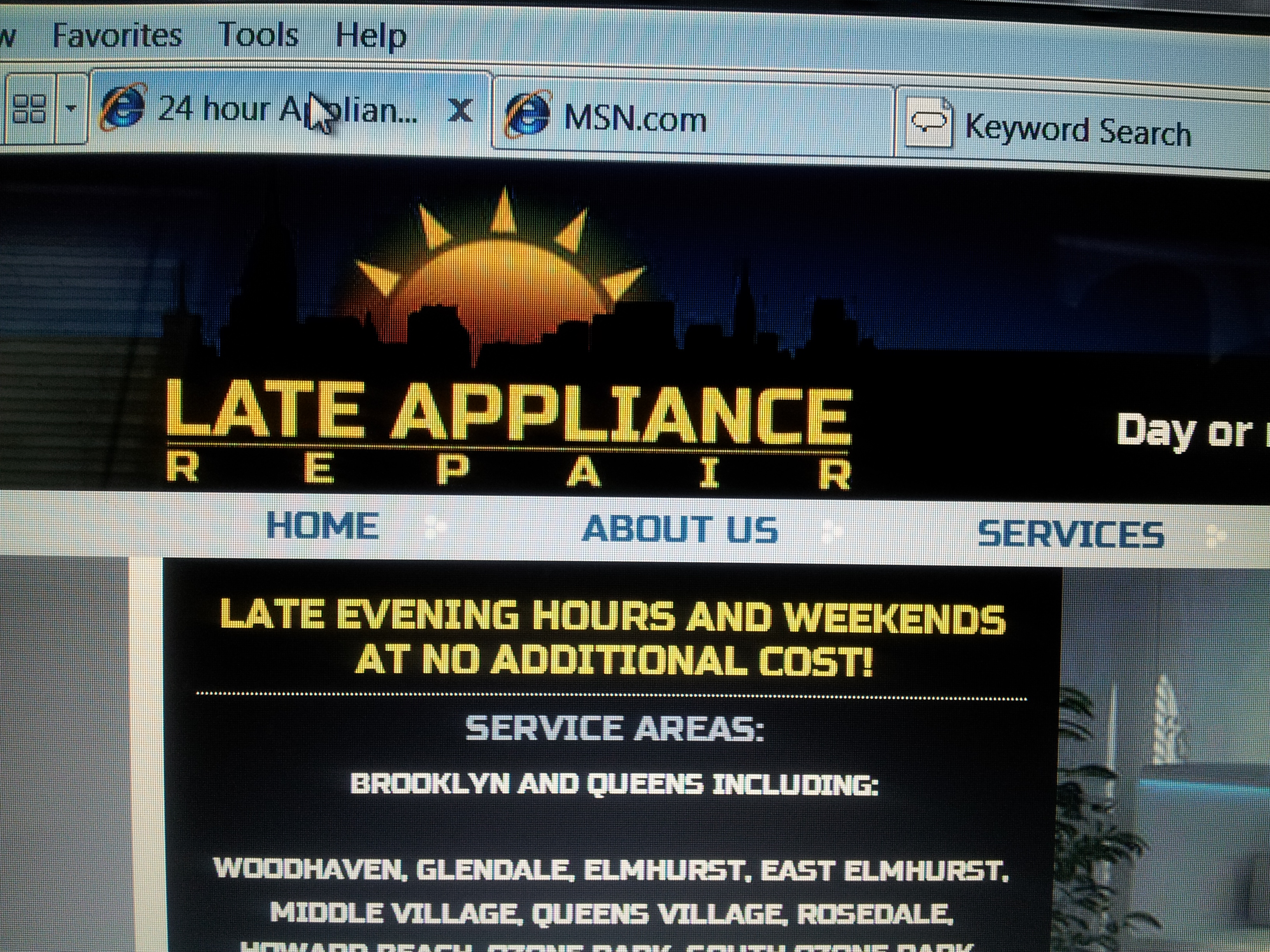 Logo for Late Appliance Repair