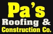 Logo for Pa's Roofing & Construction Co