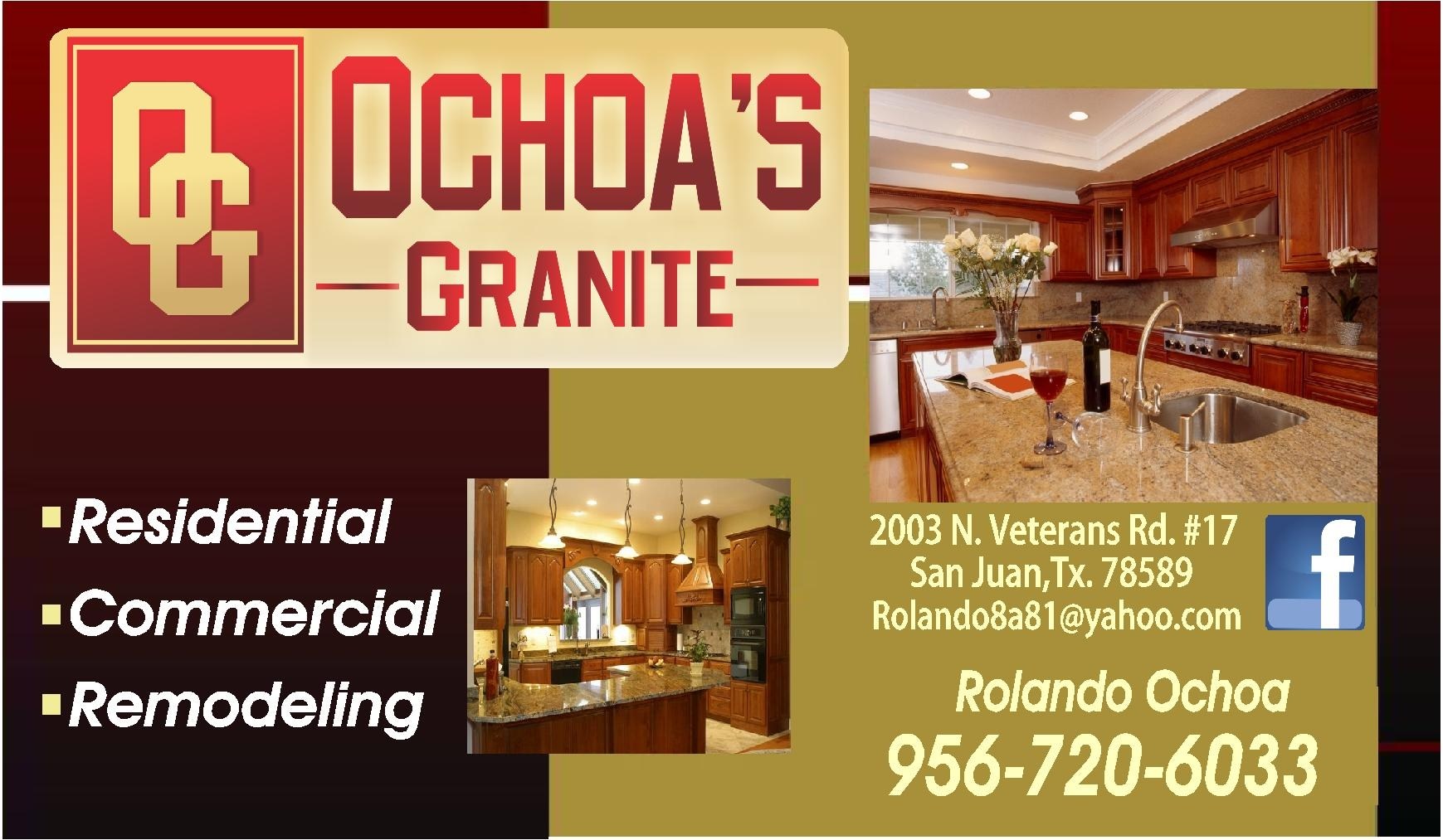 OCHOA'S GRANITE logo