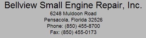Bellview Small Engine Repair Inc logo
