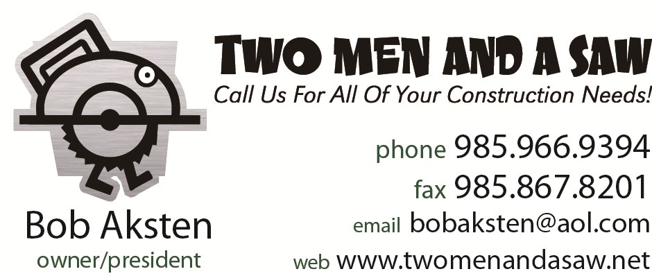 Logo for Two Men & A Saw LLC