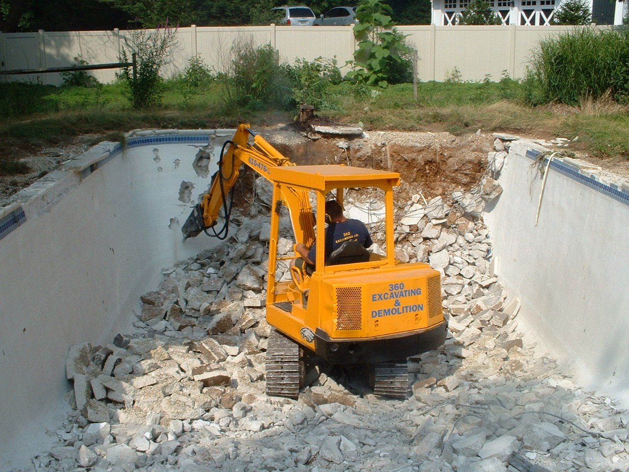Logo for 360 Pool Demolition & Drainage Co. of PA & DE