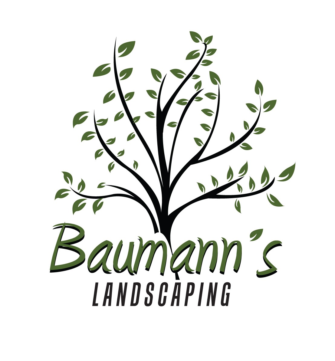 Logo for Baumann's Landscaping LLC
