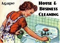 Agape house cleaning logo