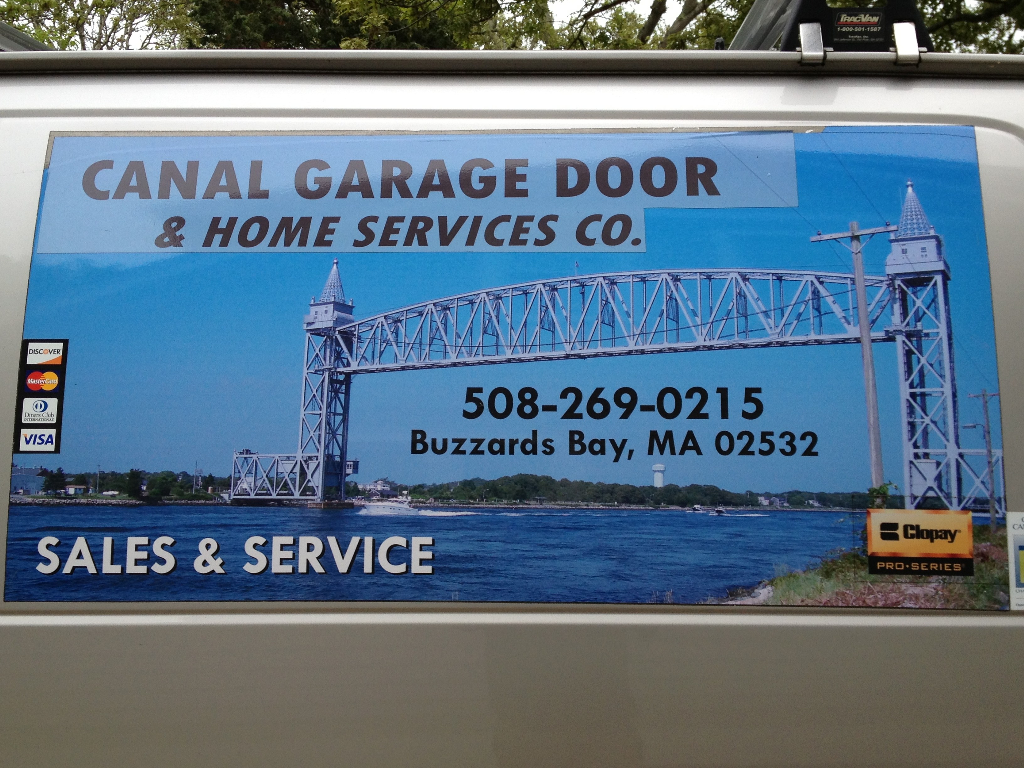 Logo for Canal Garage Door Company