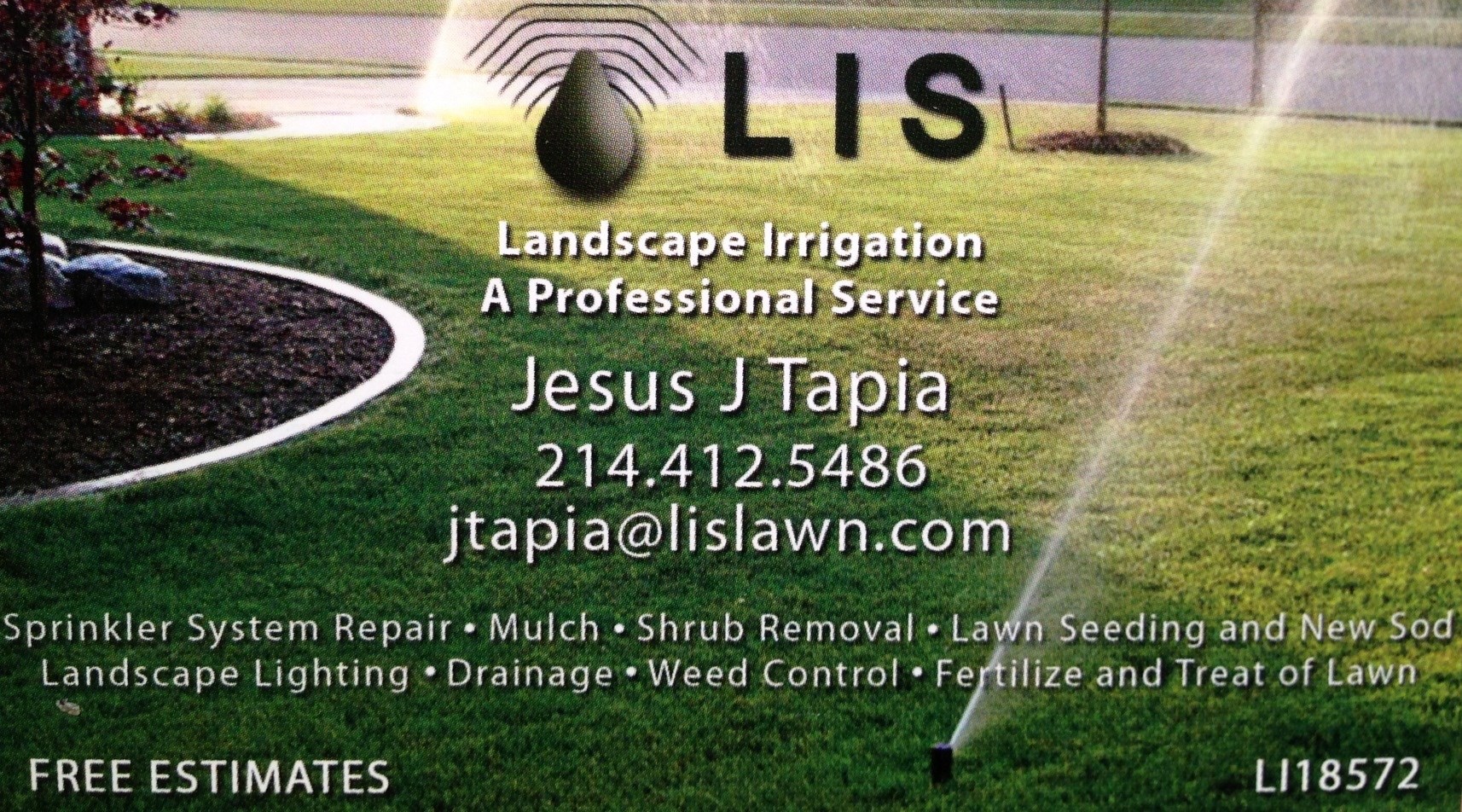 LIS Landscape Irrigation Service logo