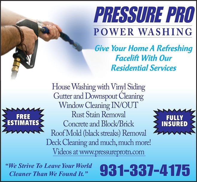 Logo for Pressure Pro Power Washing