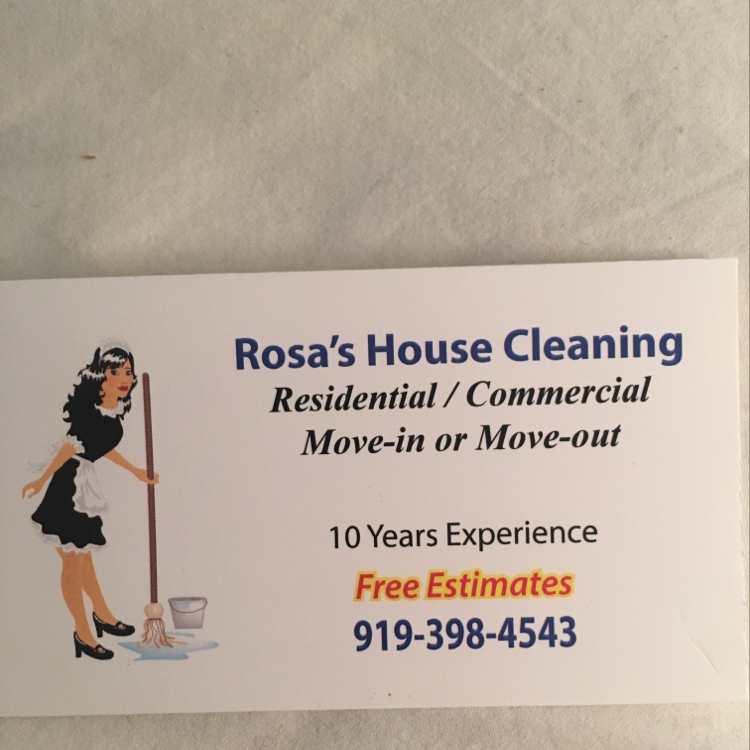 Logo for Rosa's Housecleaning