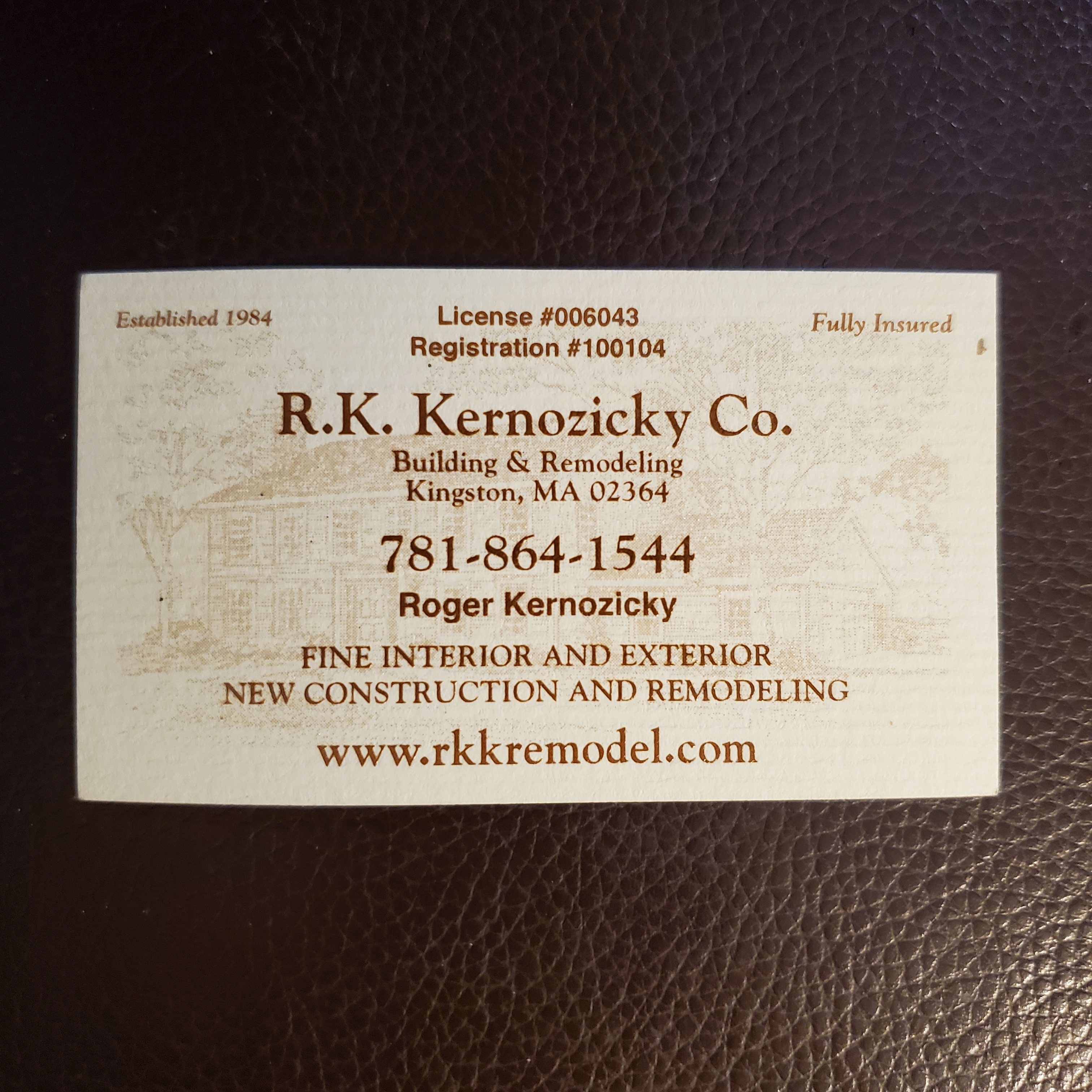 Roger K. Kernozicky Building & Remodeling Co. logo