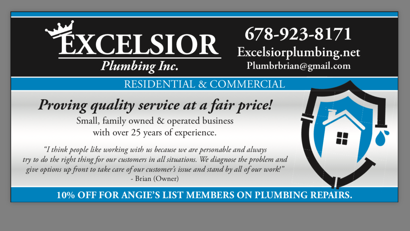 Logo for Excelsior Plumbing Inc