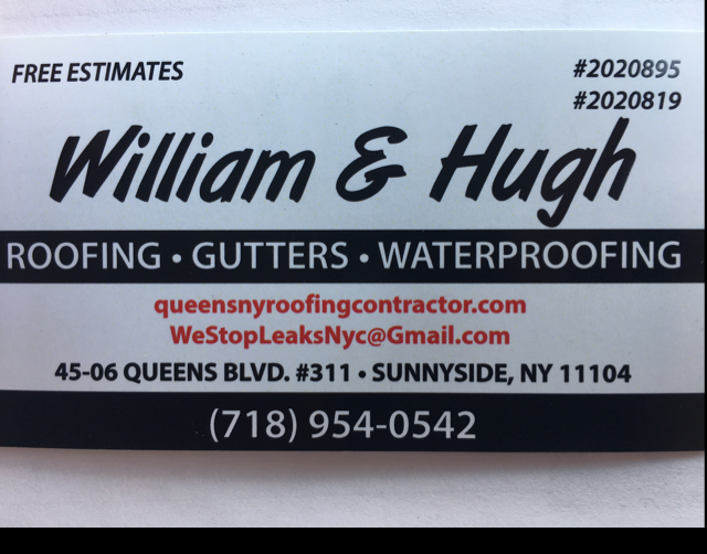Logo for William & Hugh Roofing