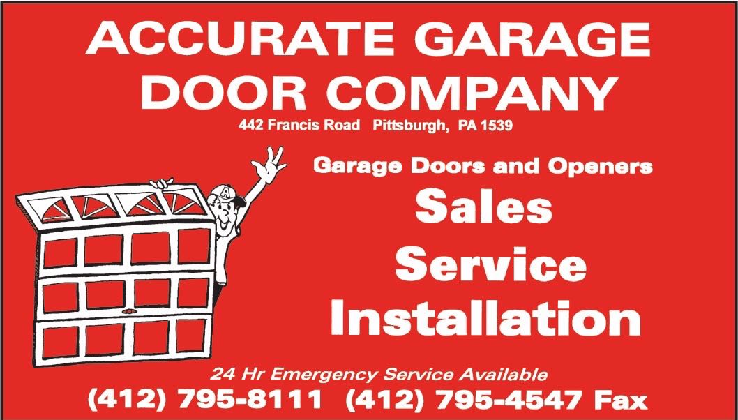 Logo for ACCURATE GARAGE DOOR COMPANY