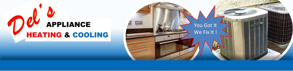 Del's Appliance Heating and Cooling logo