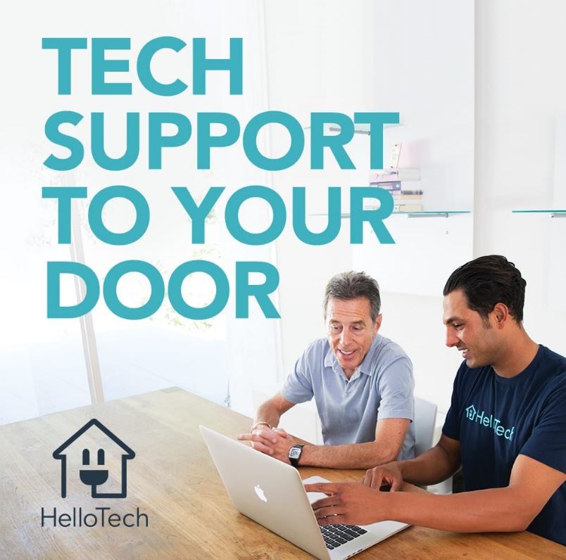 Logo for HelloTech: Tech Support To Your Door