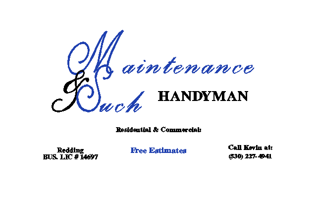 Logo for Maintenance & Such