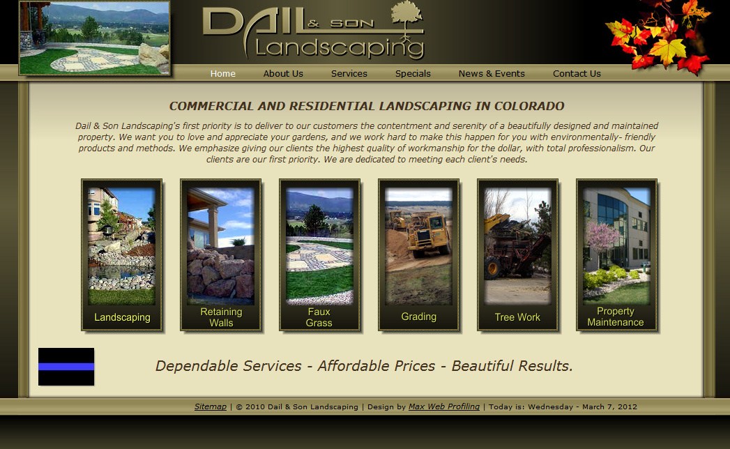 Dail And Son Landscaping and property maintenance logo