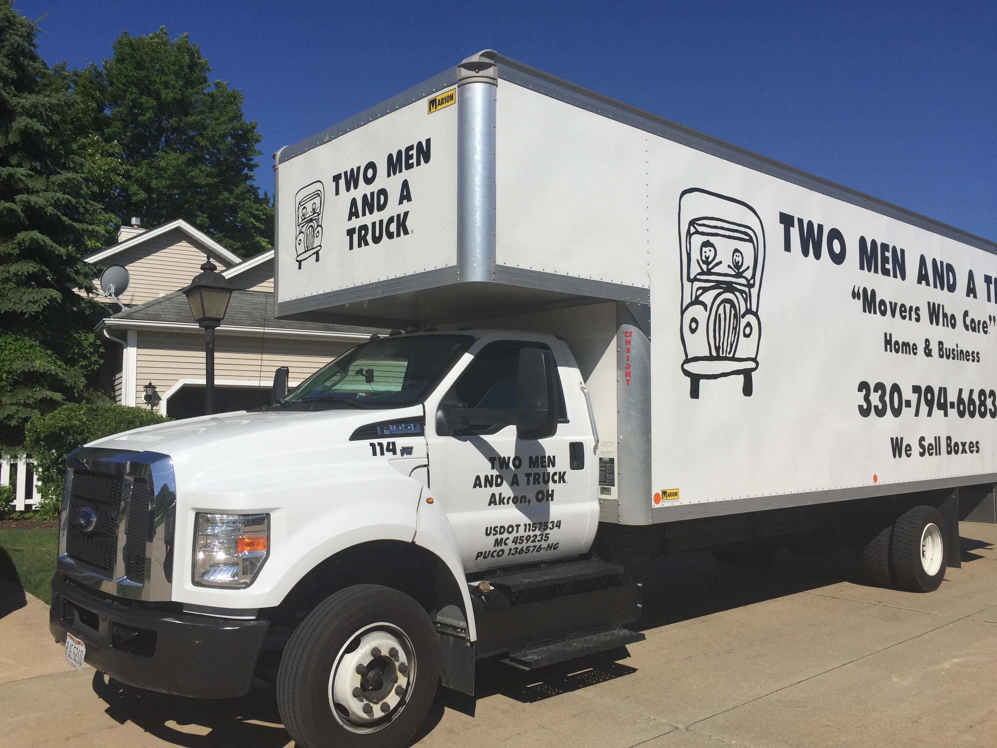 Two Men And A Truck - Akron logo