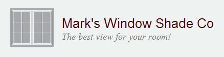 Mark's Window Shade Co logo