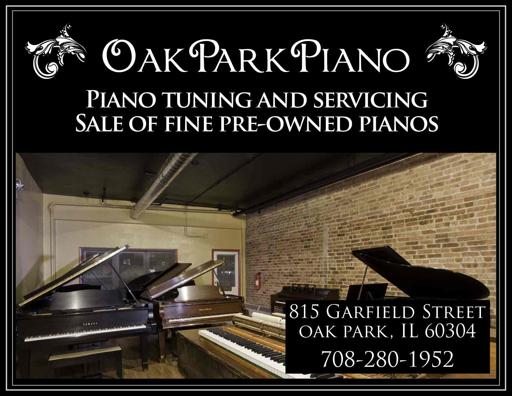 WOLFGANG LOENTZ, Oak Park Piano logo