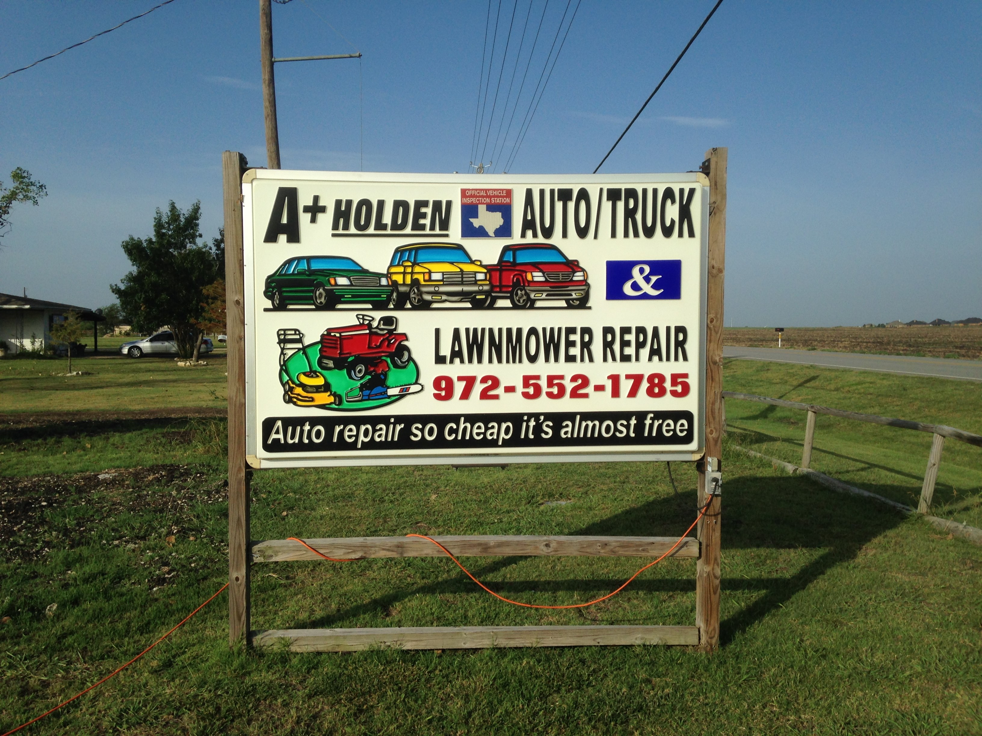 Logo for A+ HOLDEN Auto/Truck & Lawnmower Repair & UHAUL