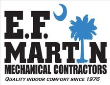 Logo for E F Martin Mechanical Contractors Inc