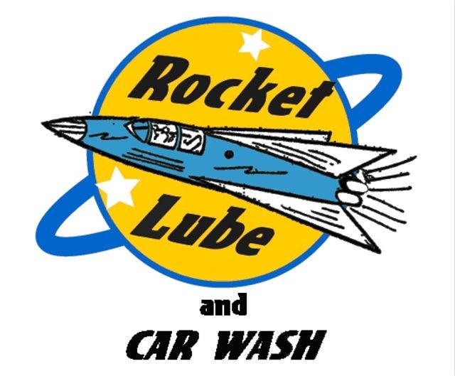 ROCKET LUBE & CAR WASH logo